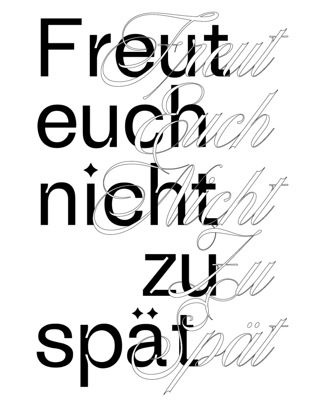 Freut euch nicht zu spät poster